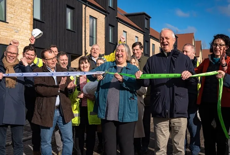 Image of OX Place team members at Fishers Vale Ribbon Cutting Ceremony