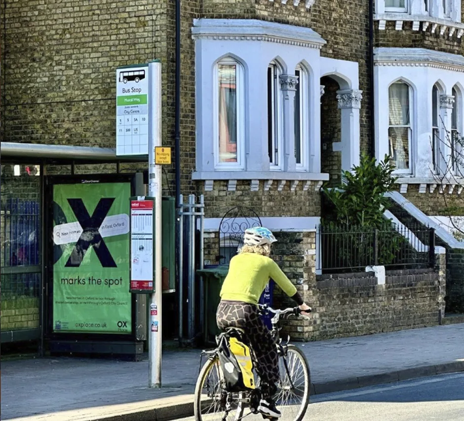 OX marks the spot bus stop branding campaign