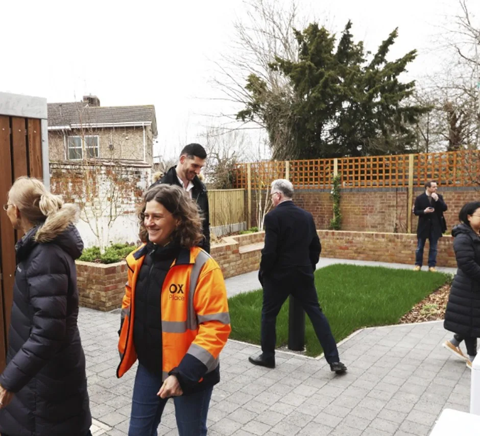 OX Place team members at Princes Street housing development