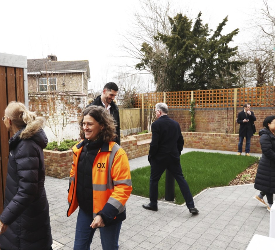 OX Place team members at Princes Street housing development